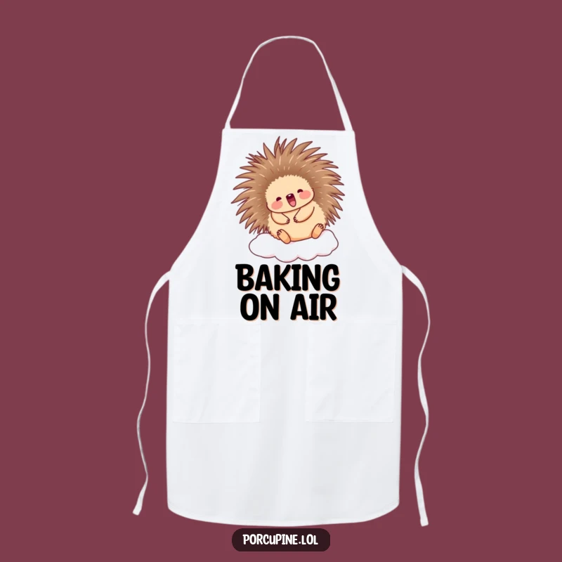Funny Porcupine Cloud Apron: Cute and happy kitchen gear for cheerful cooks