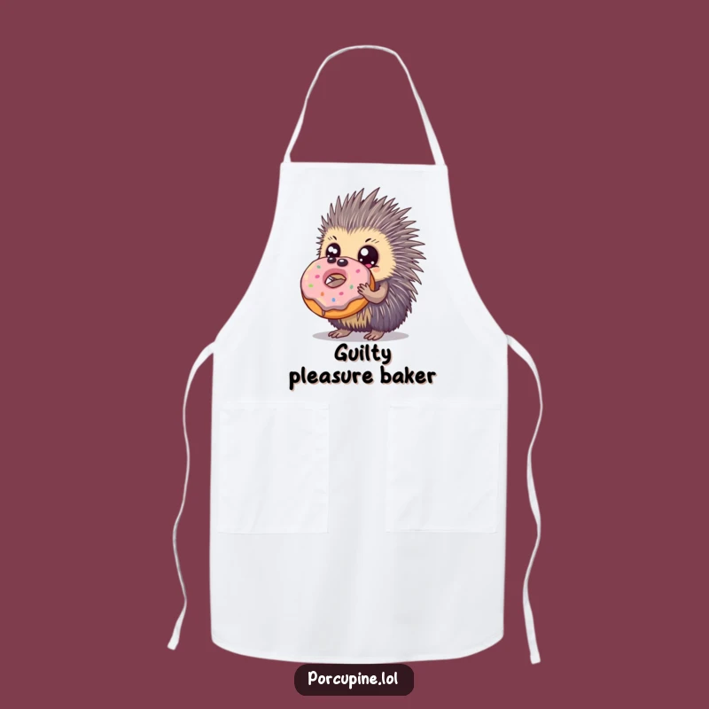 Fun Funny Porcupine Donut Apron: Cook and Crave with Hilarious Style