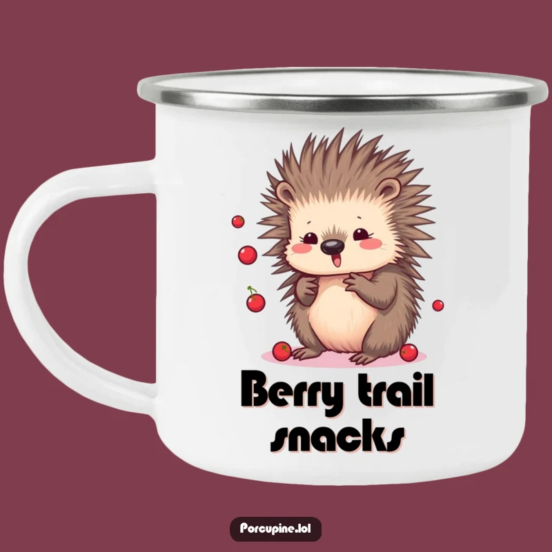 Funny Kawaii Porcupine Camping Mug: Durable Juggling Animal Adventure Cup