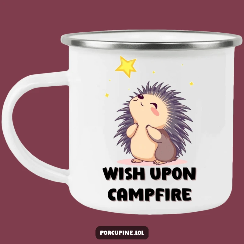 Durable Funny Wondering Porcupine Camping Mug: Outdoor Dreamer Gift