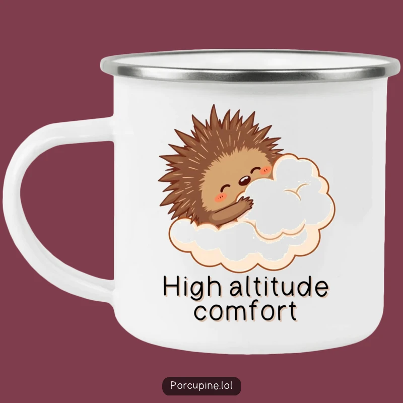 Funny Porcupine Cloud Hug Camping Mug - Adventure & Dreams Outdoors