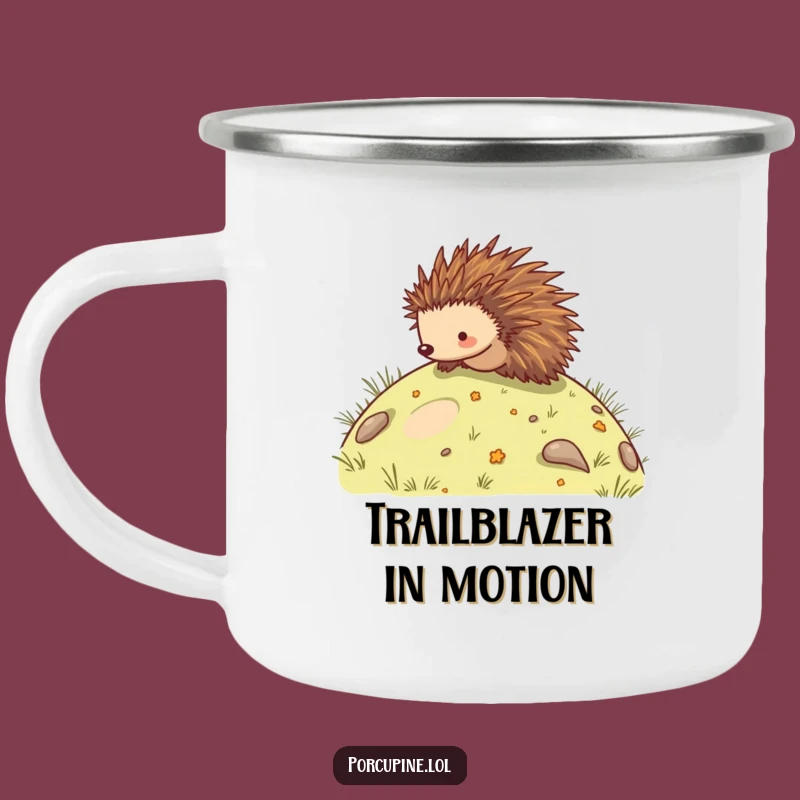 Funny Porcupine Rolling Camping Mug - Adventure & Humor On-the-Go