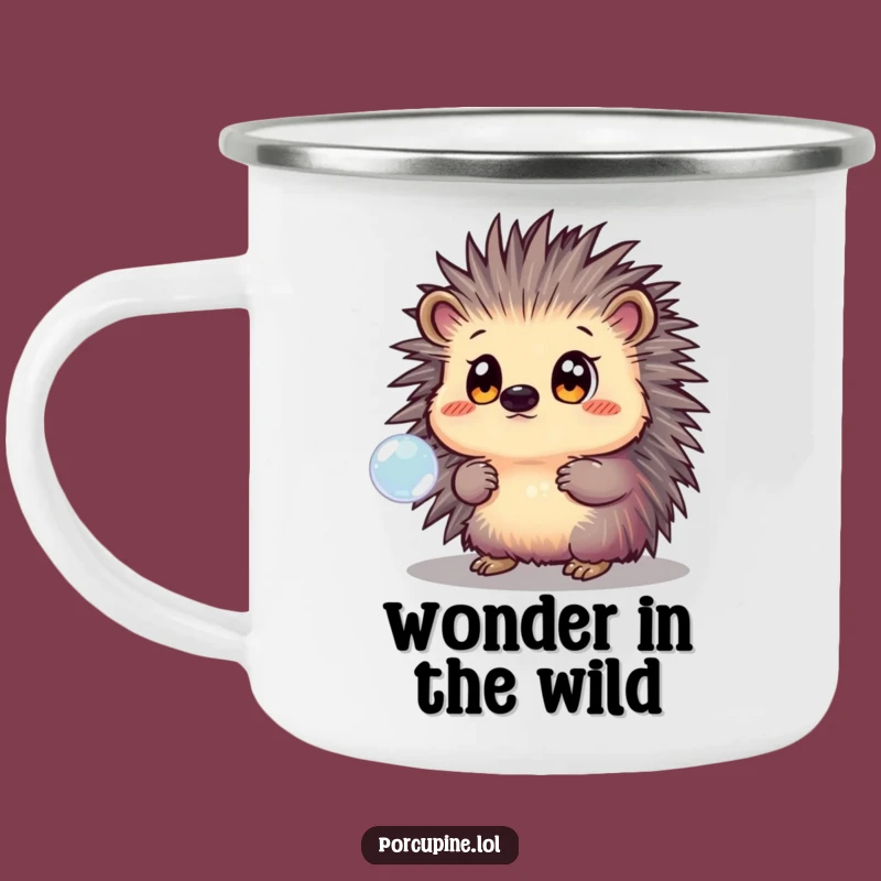 Funny Porcupine Campfire Mug: Whimsical Adventure Companion for Outdoor Humor
