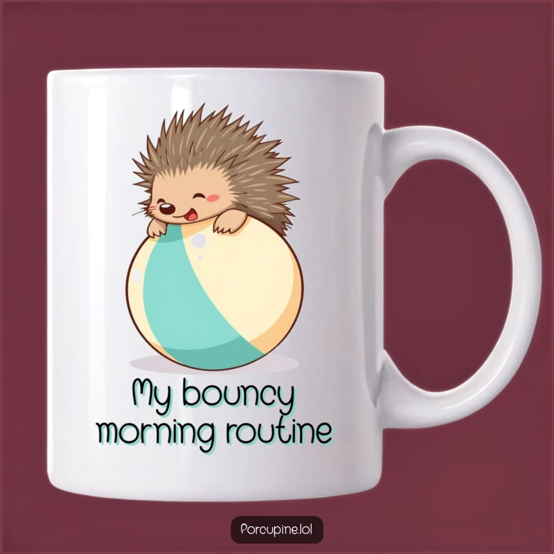 Funny Beach Ball Porcupine Mug: The Ultimate Hilarious Gift for Fun Lovers!