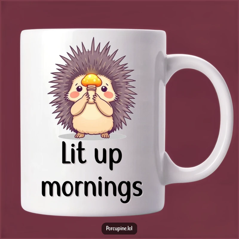 Funny Glowing Mushroom Porcupine Mug: A Magical and Hilarious Gift