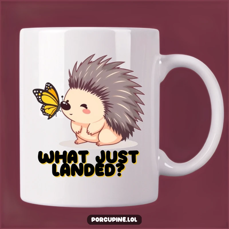 Funny Porcupine Surprise Mug: Unexpected Encounters with Humor!