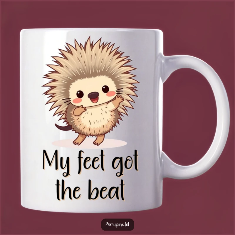 Funny Dancing Porcupine Mug: A Hilarious Gift for Prickly Personalities!