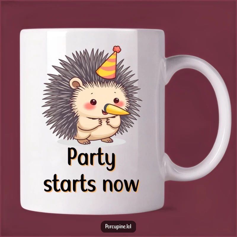 Funny Porcupine Party Mug: Celebrate in Style with Quirky Humor!
