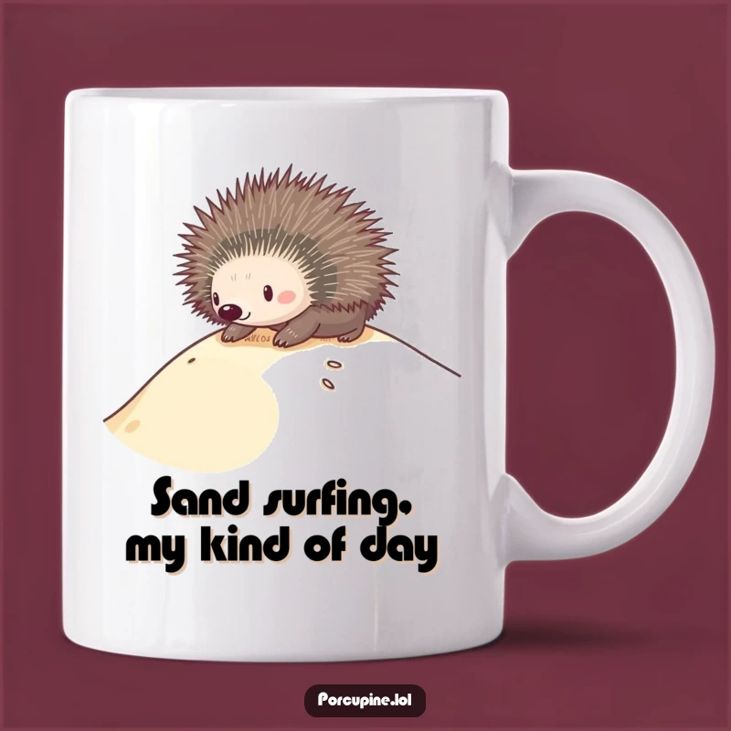 Funny Porcupine Dune Slide Mug - The Hilarious Adventure Gift for Him or Her