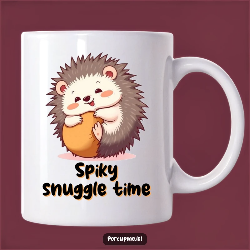 Funny Rolling Porcupine Mug: A Hilarious Gift for Cozy and Playful Souls