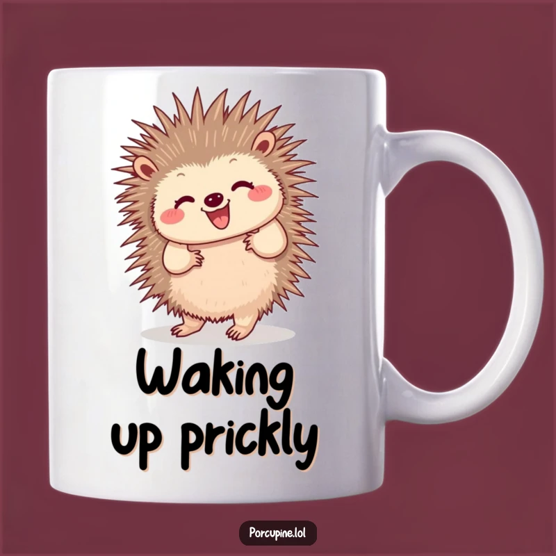 Funny Dancing Porcupine Mug: Happy Quills for a Joyful Sip Gift