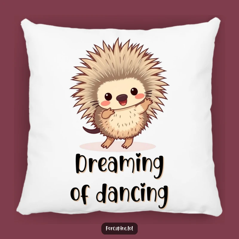 Funny Dancing Porcupine Pillow: Snuggle Up with this Comical Prickly Friend!