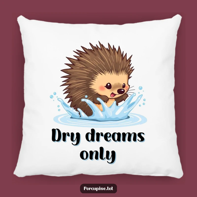 Funny Dodging Porcupine Pillow: Snuggle Up with Hilarious Agility!