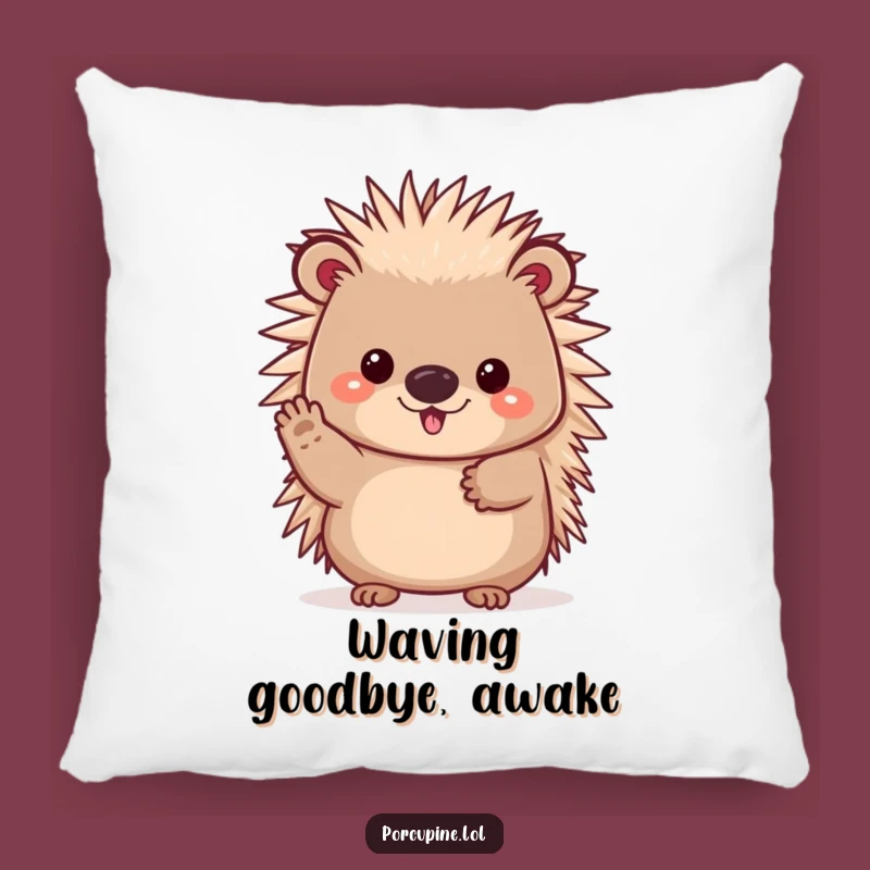 Funny Kawaii Porcupine Pillow: Cheerful Prickles Cozy Gift