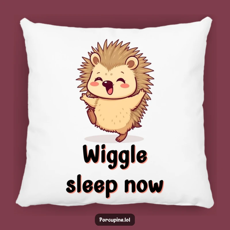 Funny Porcupine Dance Pillow: Cozy Comfort with a Hilarious, Lively Touch