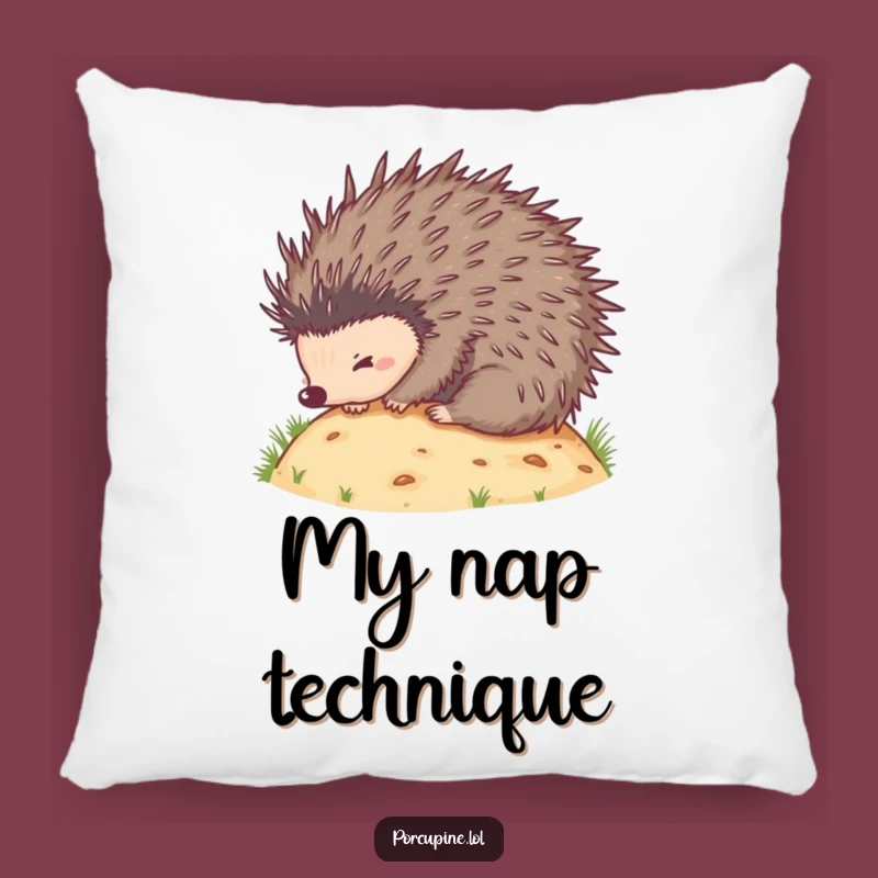 Funny Porcupine Rolling Pillow - Comfy & Cute Prickly Cushion Gift