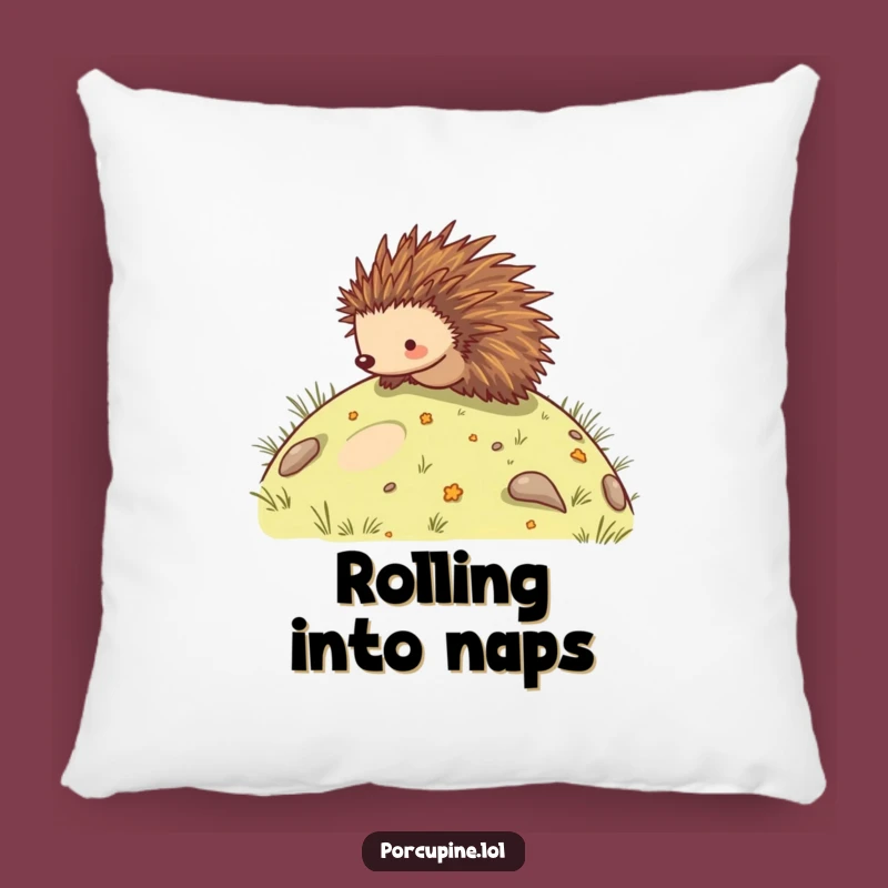Funny Porcupine Rolling Pillow - Comfy & Hilarious Home Decor