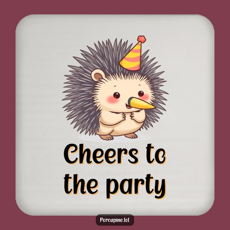 Funny Porcupine Coaster: Protect Surfaces with Festive Flair!