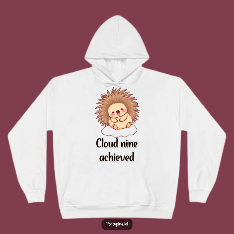 Funny Porcupine Cloud Hoodie: Cozy and cute design for happy days