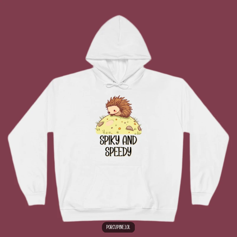 Funny Porcupine Roll Hoodie - Cozy & Hilarious Winter Gear