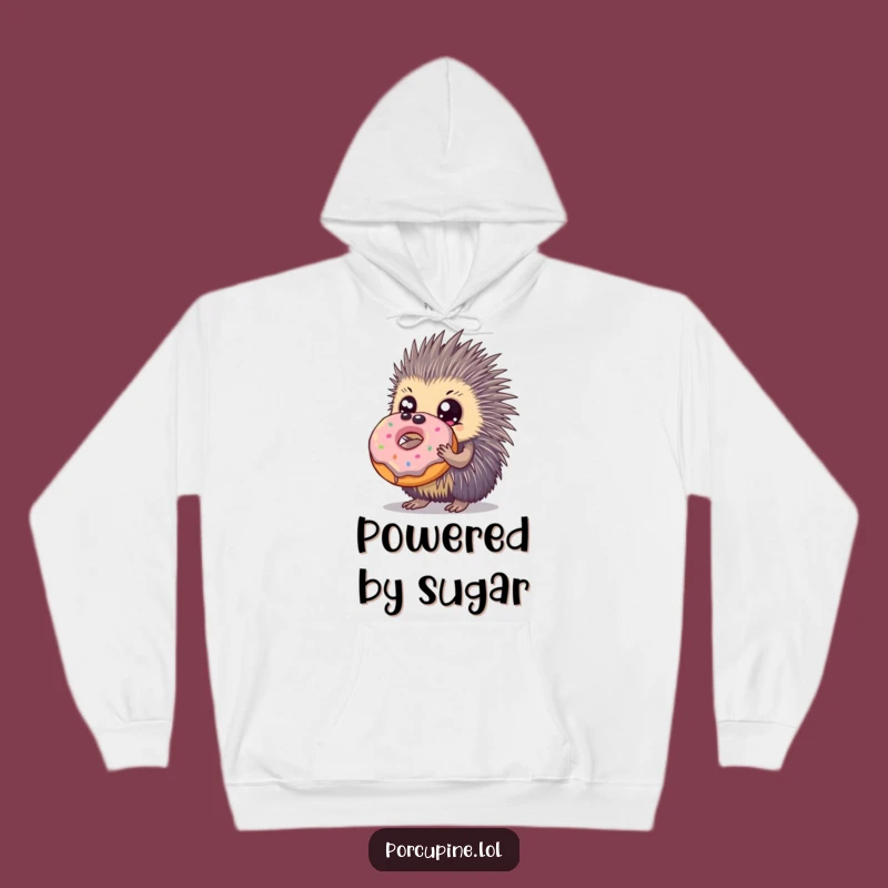 Cozy Funny Porcupine Donut Hoodie: Wrap Yourself in Sweet, Hilarious Comfort