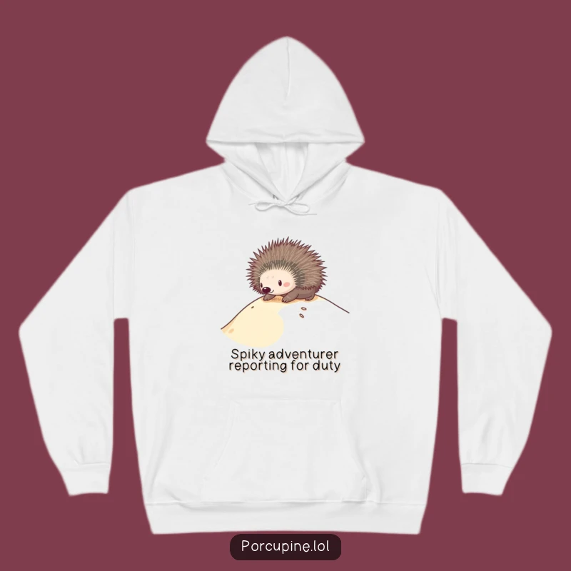 Funny Porcupine Dune Slide Hoodie - Cozy Up with This Hilarious Adventure Wear