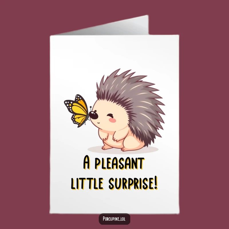 Free Printable Congrats Card: Shocked Porcupine - Celebrate with Funny DIY!