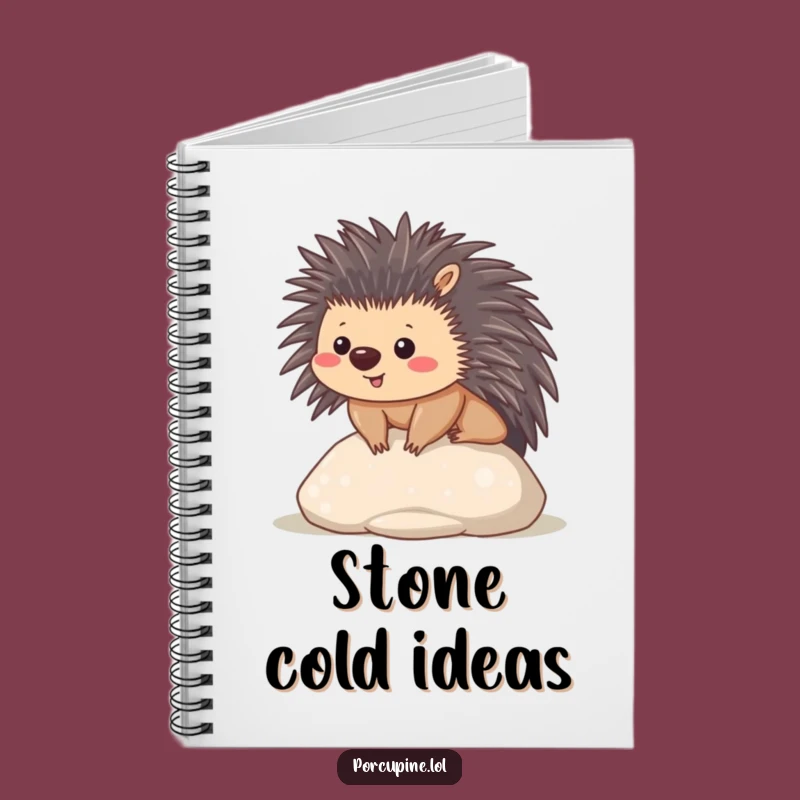 Funny Kawaii Porcupine Notebook: Contented Prickles Journal