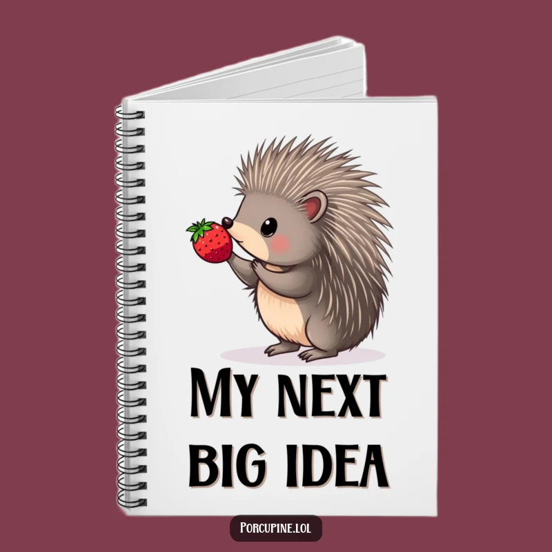 Funny Porcupine Berry Balance Notebook - Prickly Journal for Precise Ideas Gift