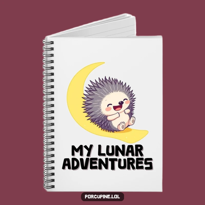 Funny Porcupine Moonbeam Notebook: Gleeful Ideas for Hilarious Writing