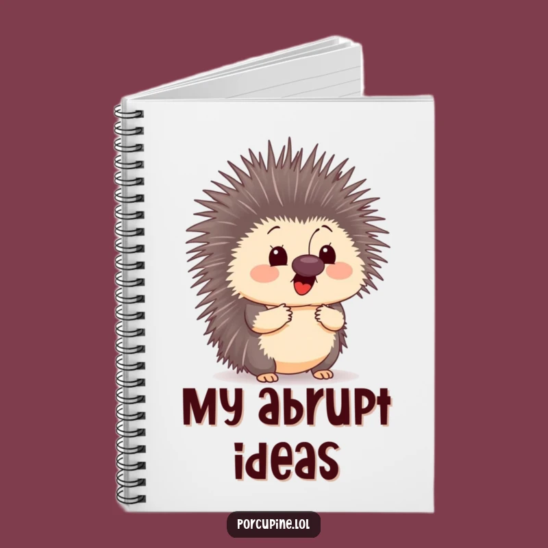 Funny Surprised Porcupine Notebook - Jot Down Surprising Thoughts