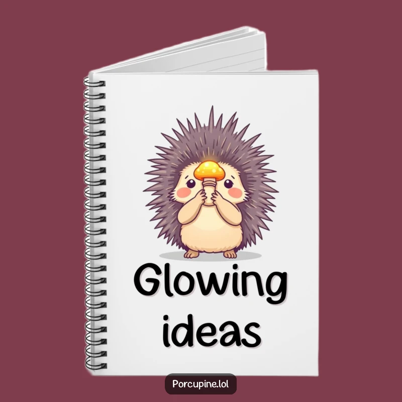 Funny Magic Porcupine Notebook: Jot Down Ideas with Enchanting Flair