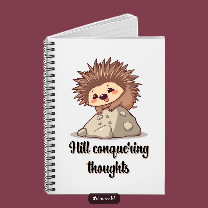 Funny Kawaii Porcupine Notebook: Goofy Climb Journal