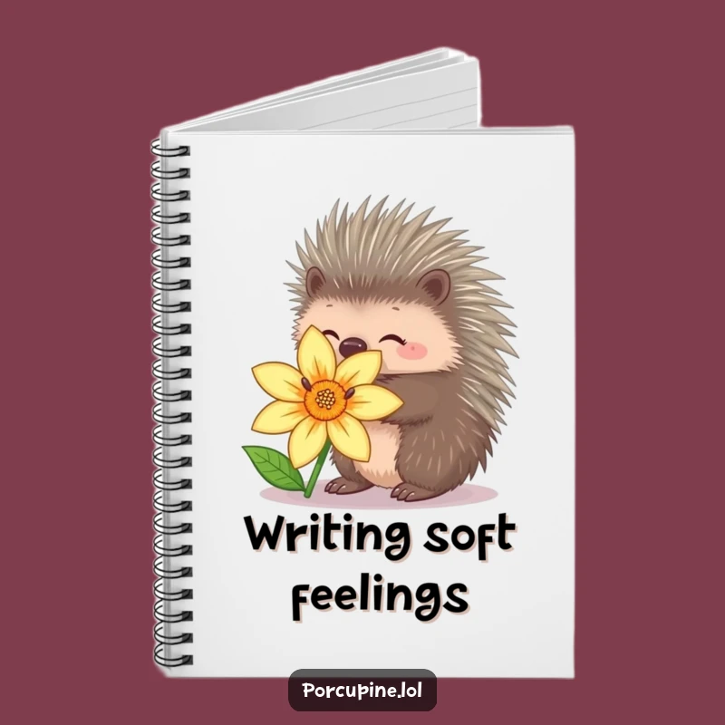 Funny Porcupine Hug Notebook: Jot Down Gentle Ideas!