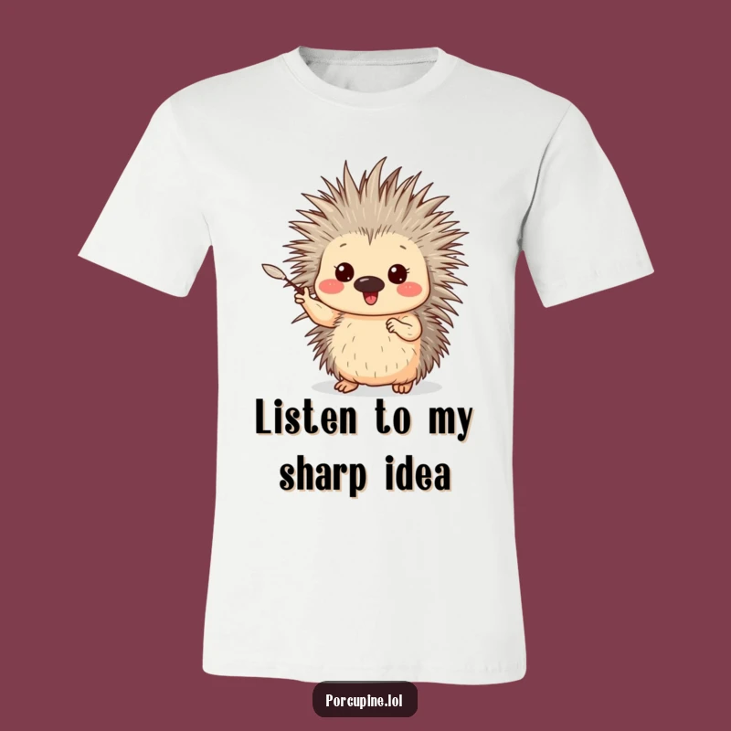 Funny Porcupine Enthusiast Tee: Show Your Hilarious Passion with Flair!